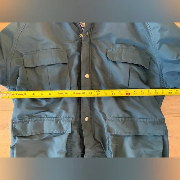 LL Bean vintage made in USA wool nylon Baxter State Park buffalo plaid check - L - Picture 3 of 8